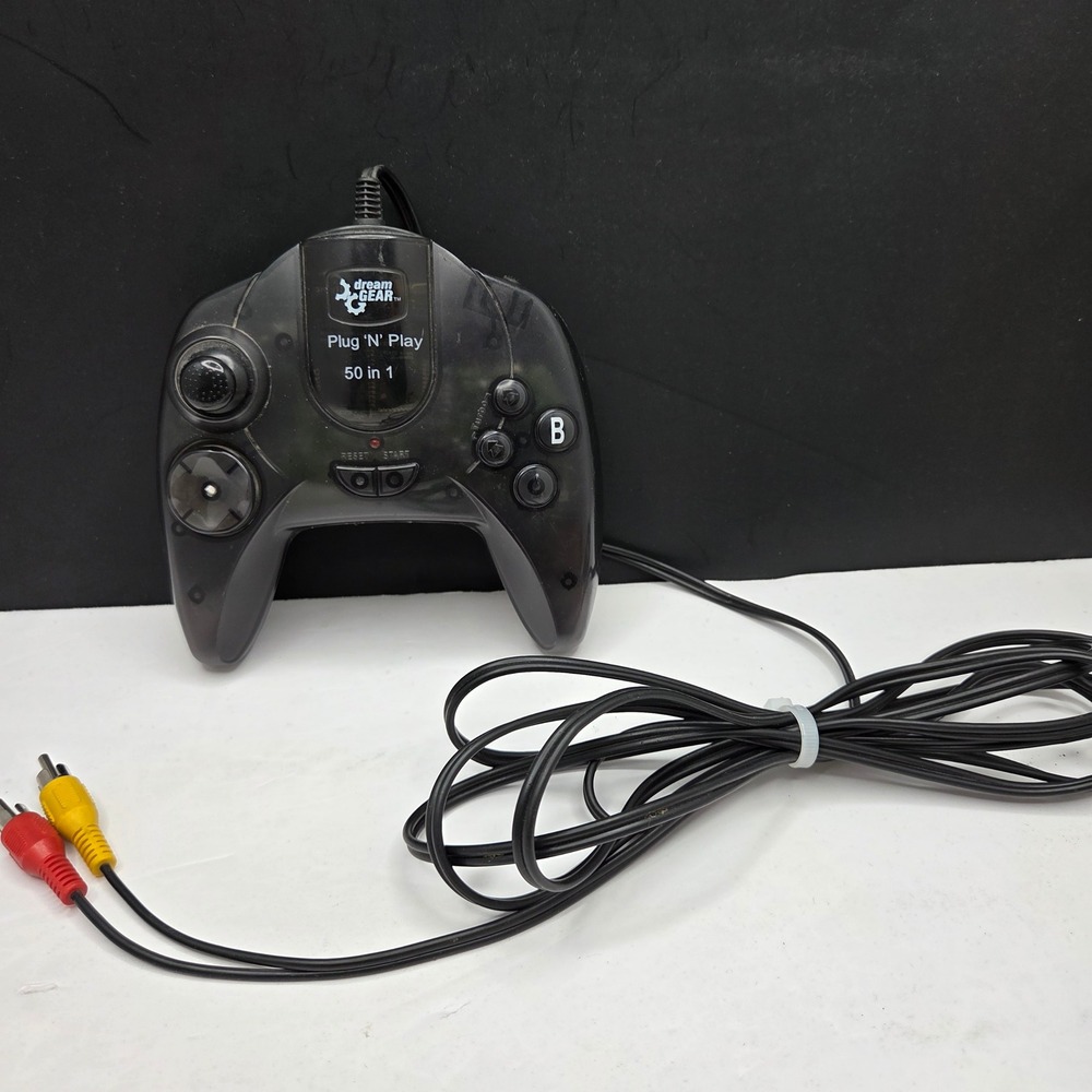 DreamGEAR Plug N Play 50 in 1 TV Game Console DGUN-853 Smoke Black Retro